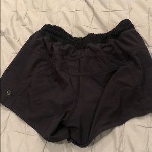 Black lululemon tracker shorts